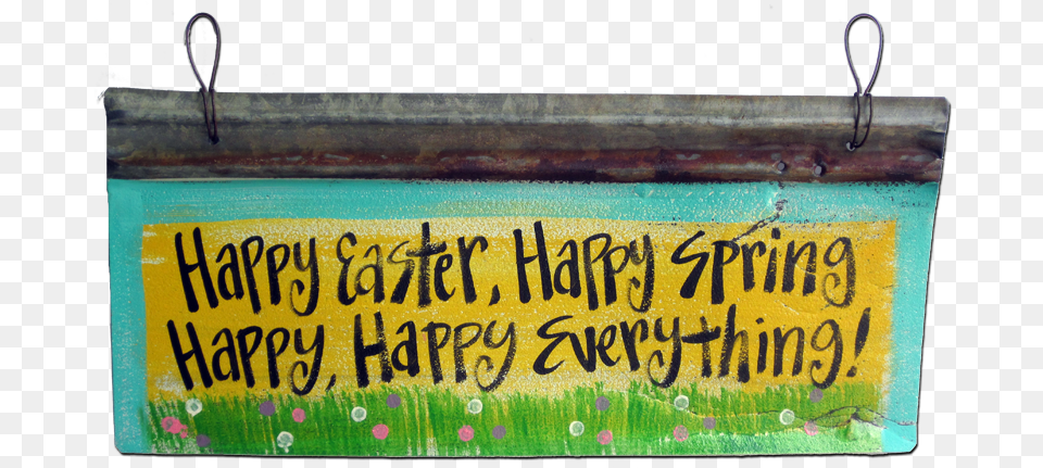 Happy Easter Blackwater Folk Art Grass, Text, Handwriting Free Transparent Png