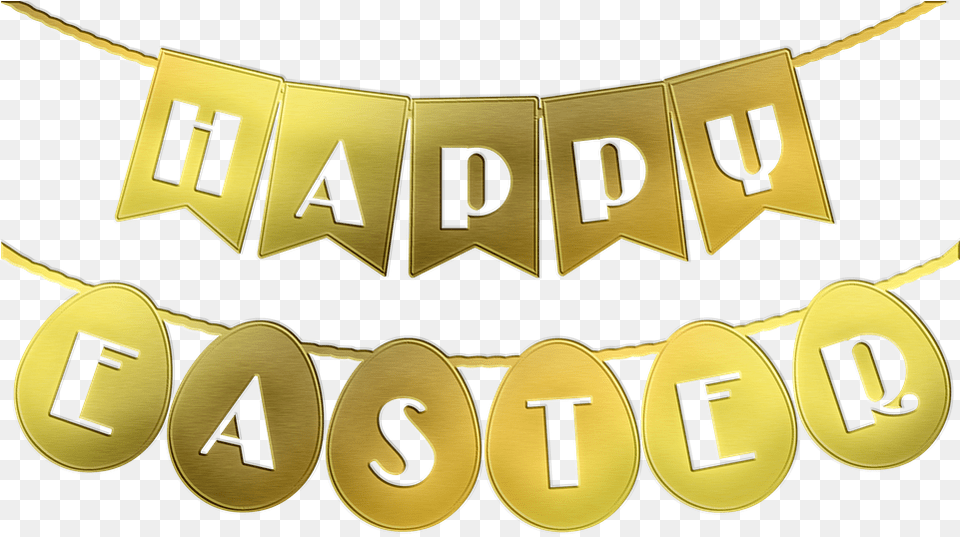 Happy Easter Bunting Frame Image On Pixabay Clip Art Hoppy Easter Transparent, Symbol, Text, Accessories Free Png Download