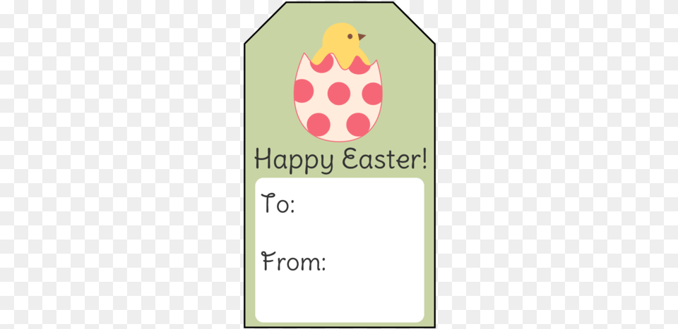Happy Easter Chick Gift Tag Gift, Egg, Food Free Transparent Png