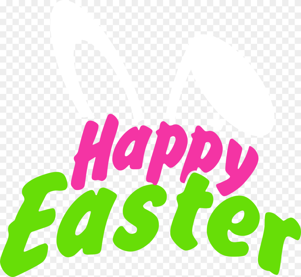 Happy Easter Clip Art Happy Easter Transparent, Text, Green Free Png