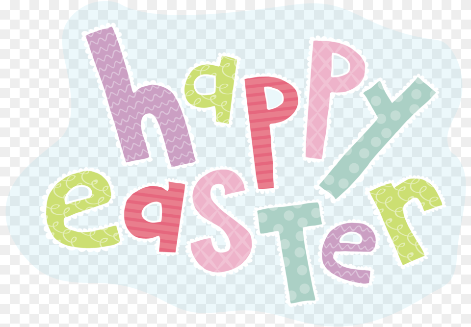 Happy Easter Clip Art Library Lilac, Text, Diaper, Number, Symbol Free Transparent Png