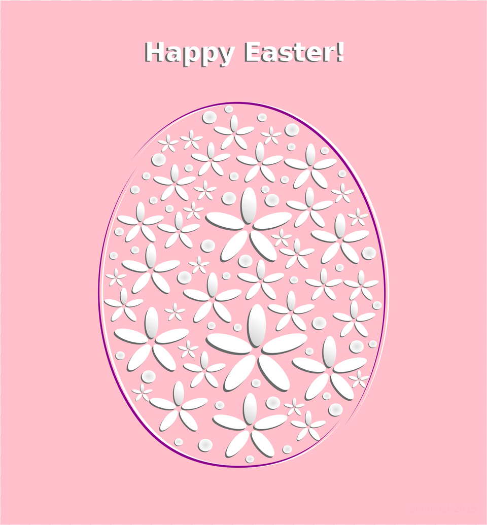 Happy Easter Clip Arts Circle, Plate, Pattern Png Image
