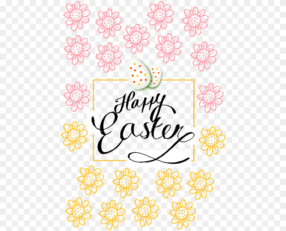 Happy Easter Clipart Easter Hd Easter, Pattern, Art, Floral Design, Graphics Free Png Download