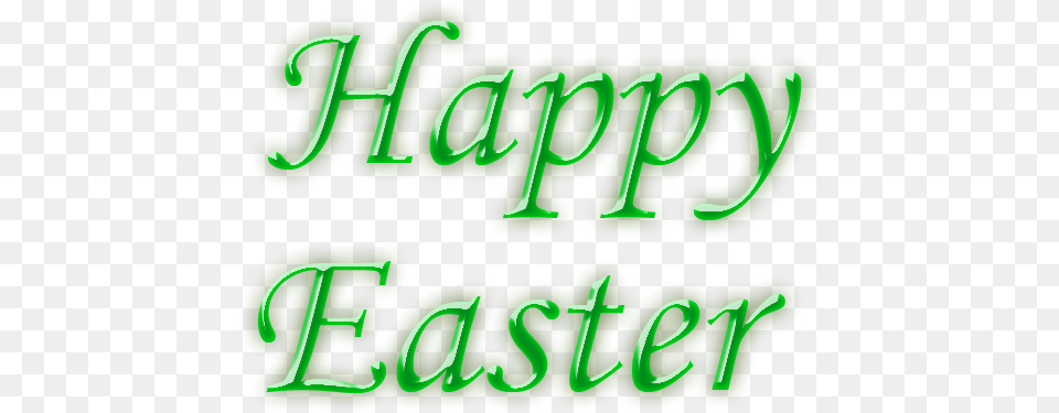 Happy Easter Clipart Kid 6 Clipartbarn Clip Art Religious Easter, Green, Light, Neon, Text Free Png