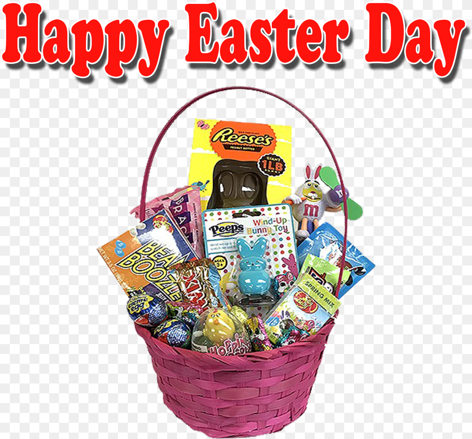 Happy Easter Day Background Mishloach Manot, Food, Sweets, Basket, Candy Free Png