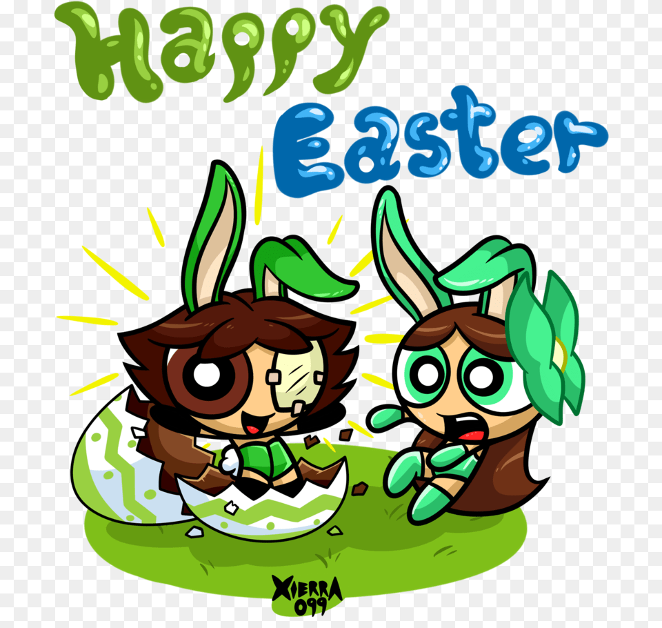 Happy Easter Download, Publication, Green, Book, Comics Png Image