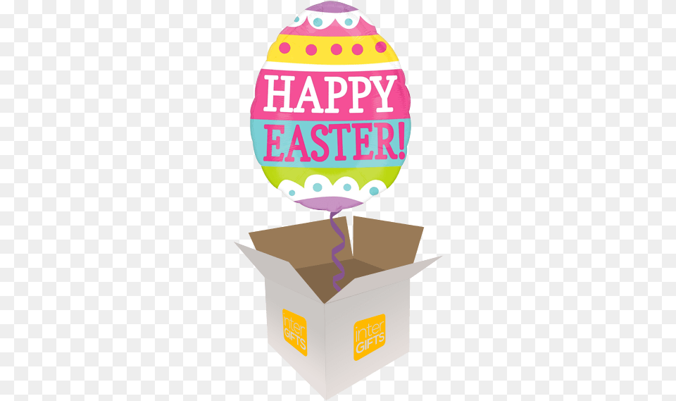 Happy Easter Egg Happy Easter Balloon Egg, Box, Cardboard, Carton, American Football Free Transparent Png