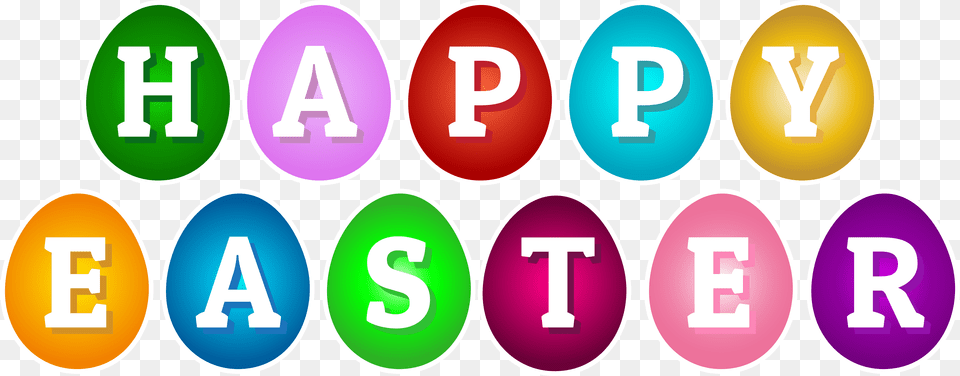 Happy Easter Egg Transparent Circle, Number, Symbol, Text, Scoreboard Free Png Download