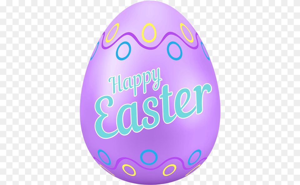 Happy Easter Egg Violet Clip Art Image Happy Easter Easter Egg Clipart With Transparent Background, Easter Egg, Food, Disk Png