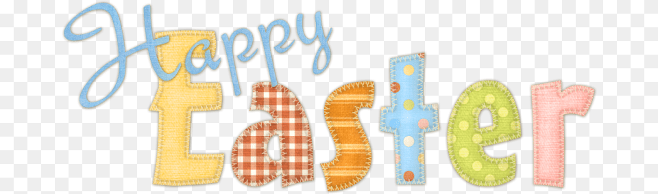 Happy Easter Fabric Sign Transparent Transparent Background Happy Easter Transparent, Number, Symbol, Text Free Png