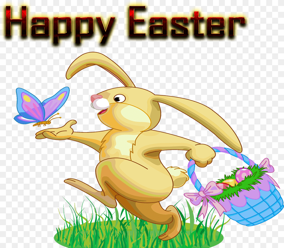Happy Easter Background Easter Bunny Clip Art, Animal, Mammal Free Transparent Png