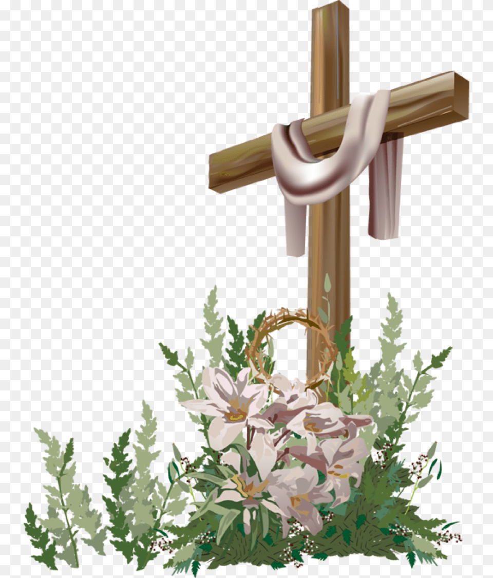 Happy Easter From Church Housing Trust Homeless Happy Easter With Cross, Symbol, Flower, Plant Free Transparent Png
