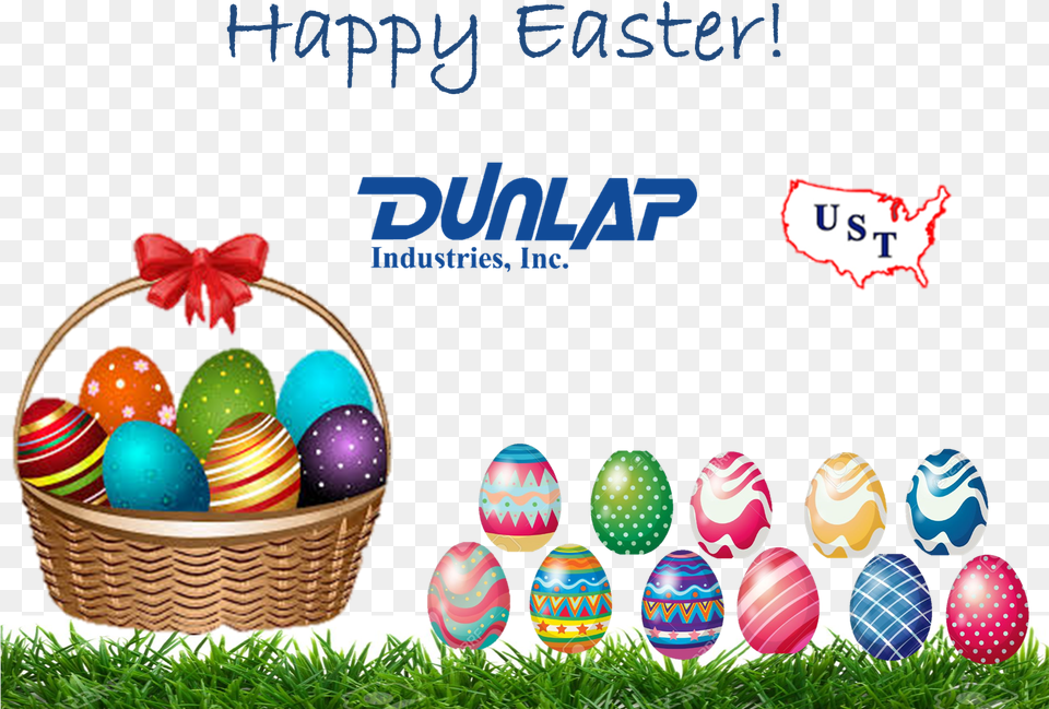 Happy Easter From Dunlap Industries Inc Happy Easter Clip Art Religious, Easter Egg, Egg, Food, Ball Free Png Download