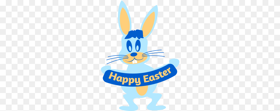 Happy Easter Funny Bunny Illustration, Animal, Mammal, Baby, Person Free Transparent Png