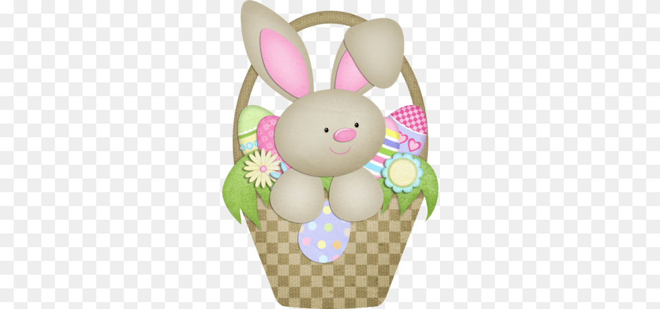 Happy Easter Pascua Conejos Rabbit Fondo Kay Miller, Basket, Nature, Outdoors, Snow Png Image