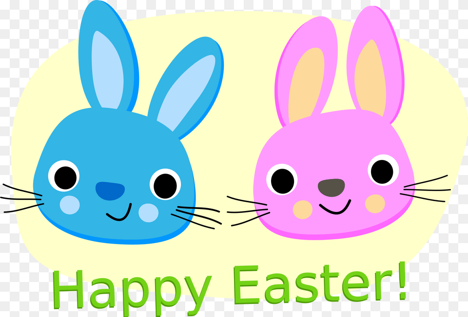 Happy Easter Rabbit, Animal, Mammal Png