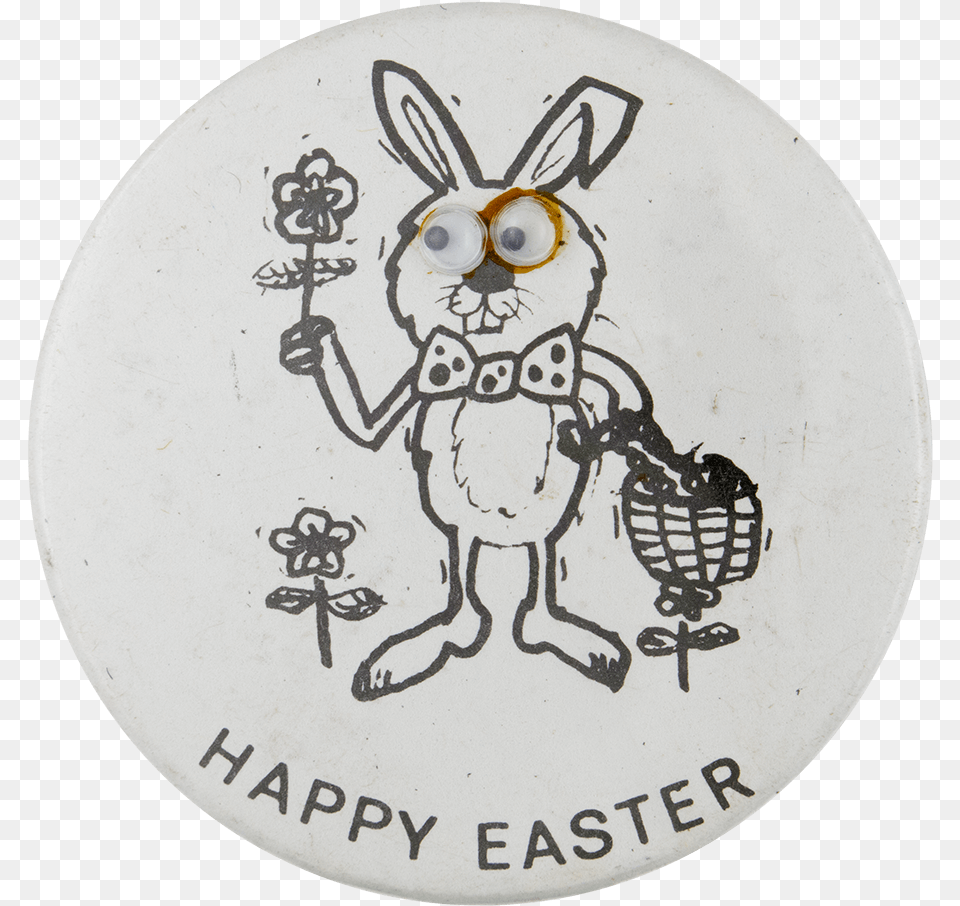 Happy Easter Rabbit Innovative Button Museum, Animal, Bird Png Image