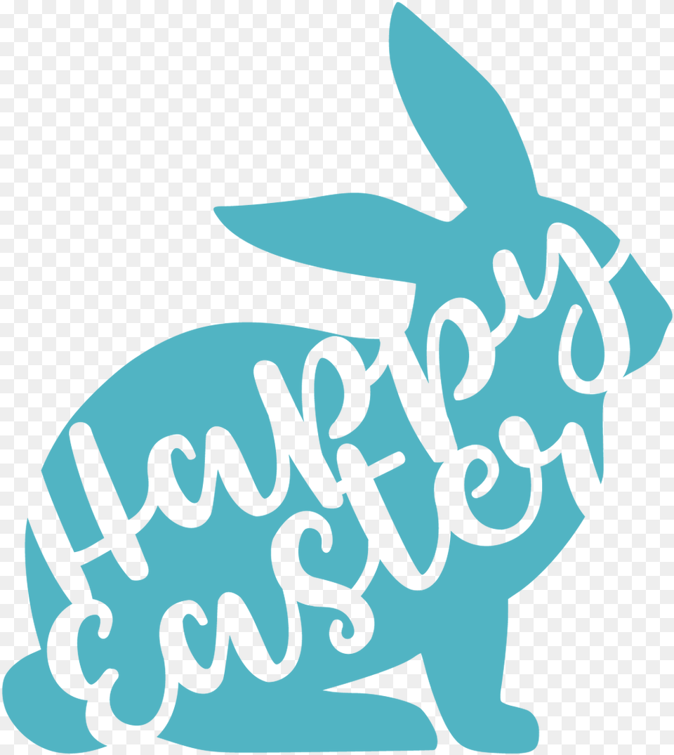 Happy Easter Svg Easter Bunny Silhouette Svg, Animal, Mammal, Rabbit, Baby Png Image