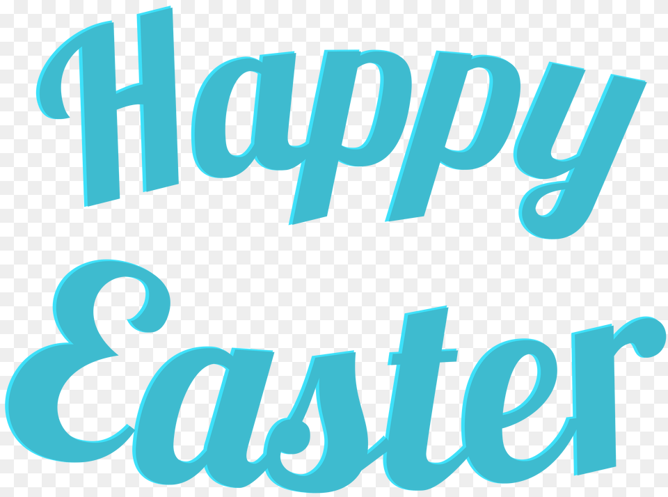 Happy Easter Text Clip, Book, Publication Png Image