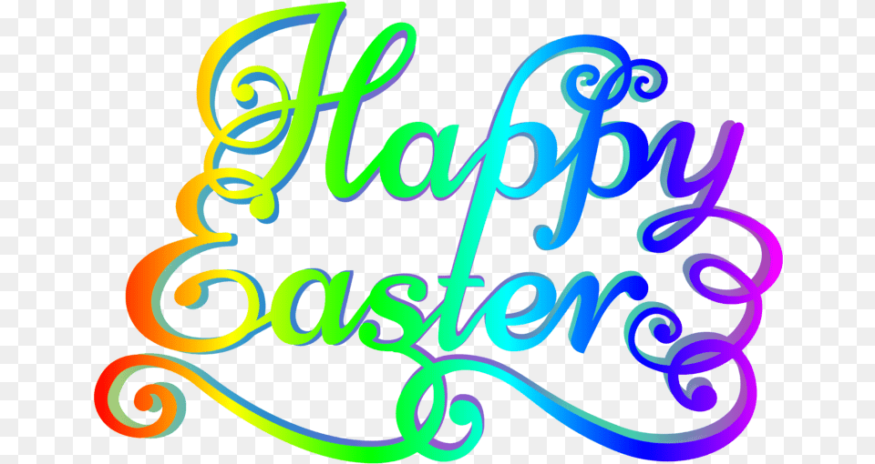 Happy Easter Transparent Clip Art Image Happy Easter Transparent Background, Light, Text, Dynamite, Weapon Free Png Download