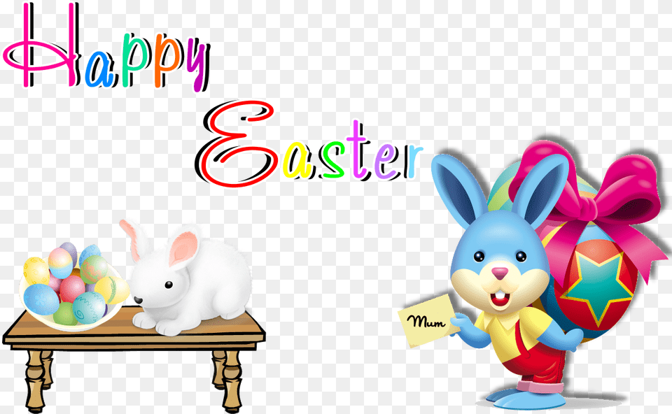 Happy Easter Transparent Happy Easter Icon, Animal, Mammal, Rabbit, Baby Free Png