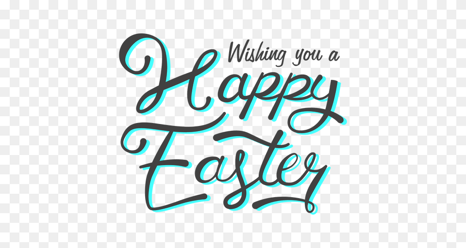 Happy Easter Wish Message, Calligraphy, Handwriting, Text, Dynamite Free Png