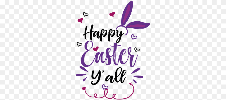 Happy Easter Yu0027all Printable Funny Quotes T, Purple, Text Free Png Download