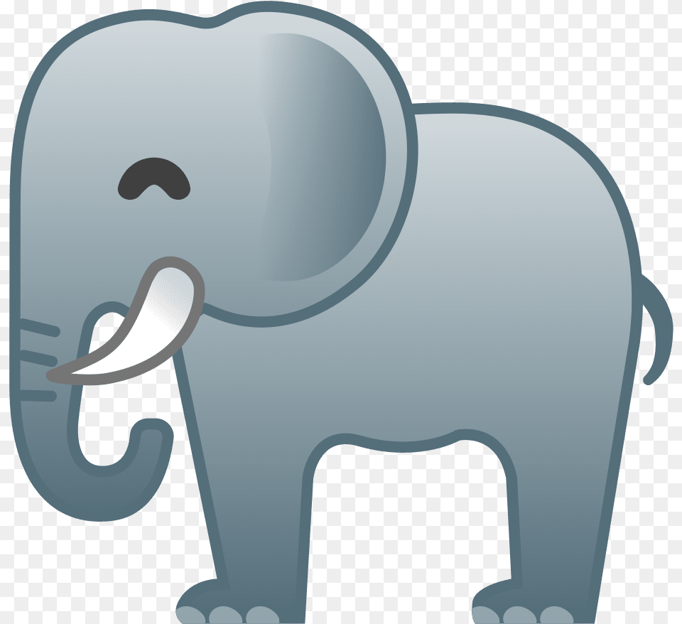 Happy Elephant Emoji Image Emoji Elefante, Animal, Mammal, Wildlife, Hot Tub Free Transparent Png