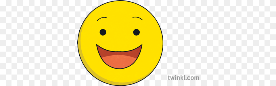 Happy Emoji Emoticon Smiley Face Ks2 Illustration Twinkl Dangers Of Electricity, Astronomy, Moon, Nature, Night Png
