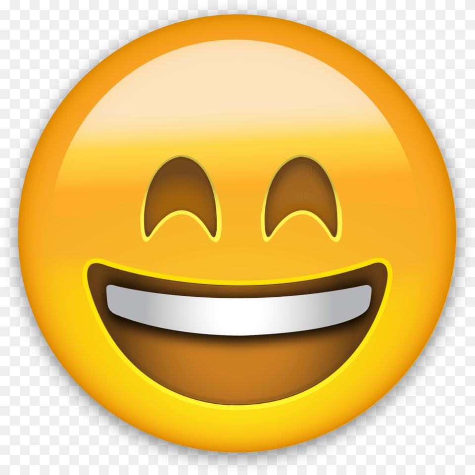 Happy Emoji Night Open Mouth Smiling Emoji, Festival, Disk Png Image