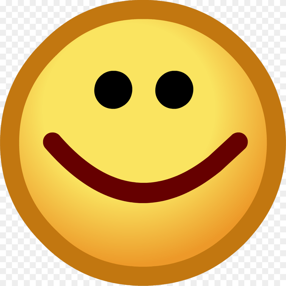 Happy Emoticon Club Penguin Smile Emote, Food, Sweets, Outdoors, Disk Free Transparent Png