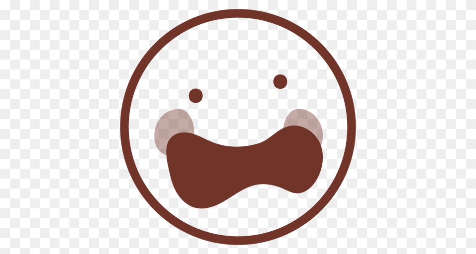 Happy Emoticon Flat Face Png