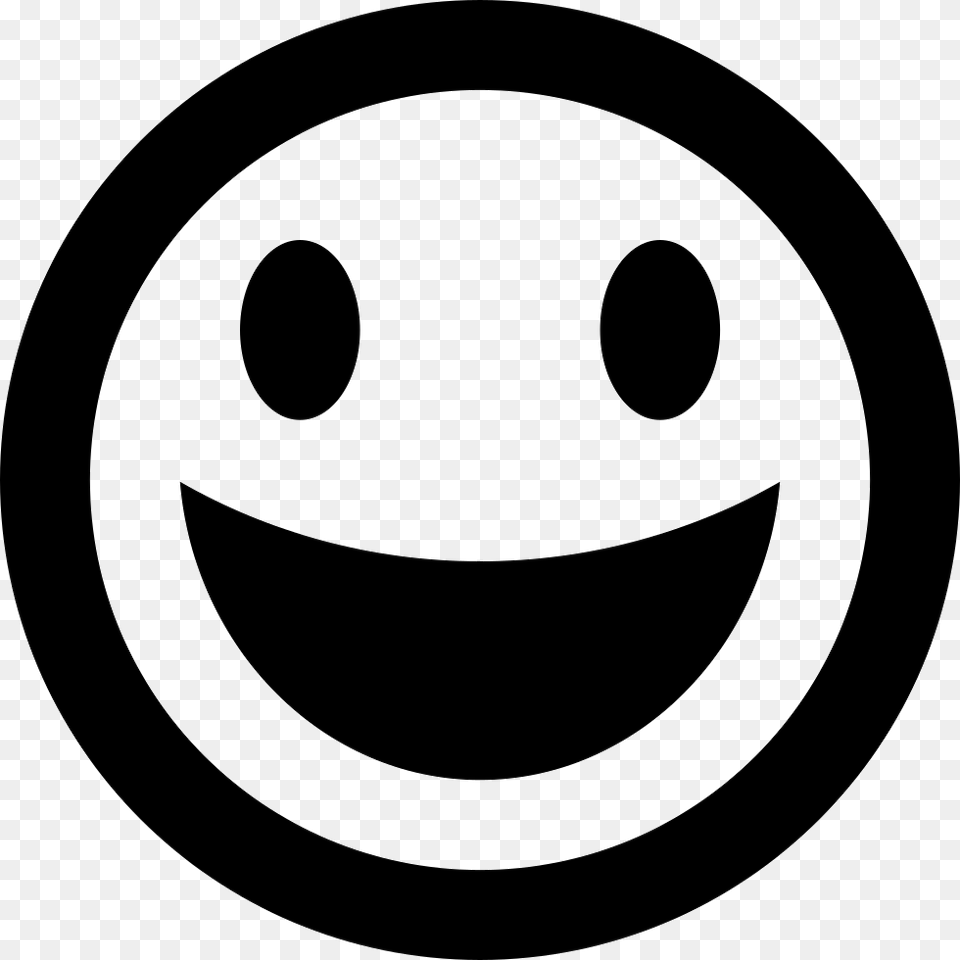 Happy Emoticon Smiley Face Icon Download, Stencil, Logo Free Png