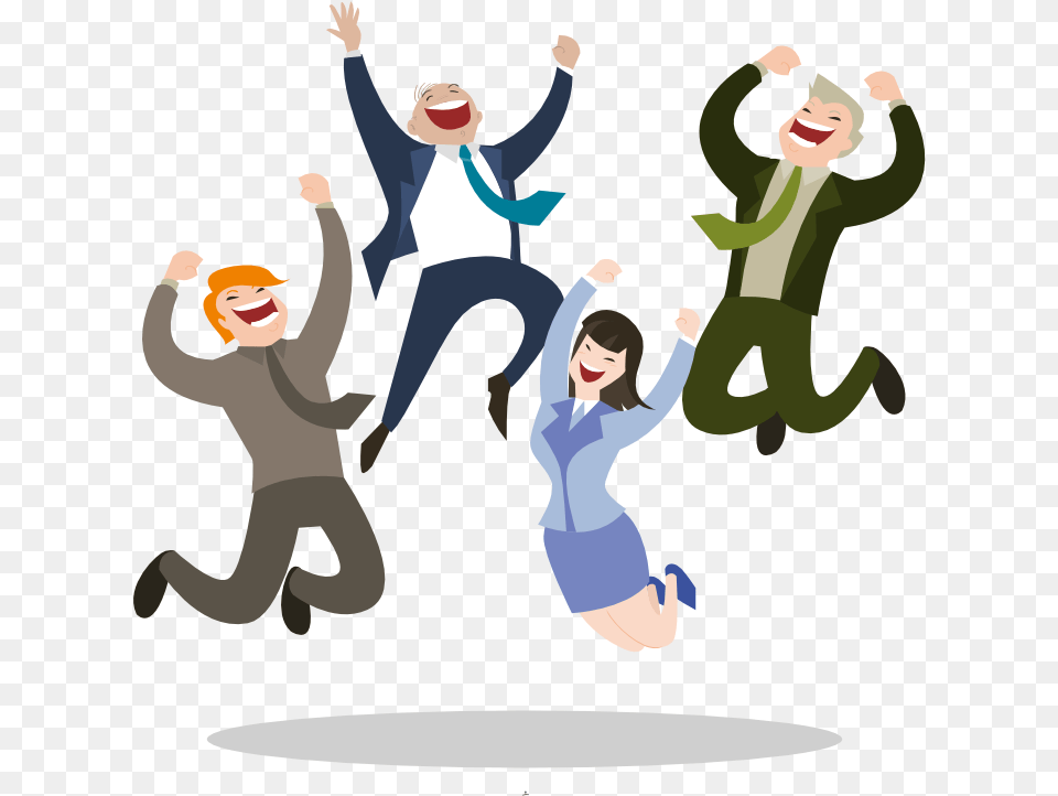 Happy Entrepreneurs Happy People Clipart, Baby, Dancing, Person, Leisure Activities Png Image