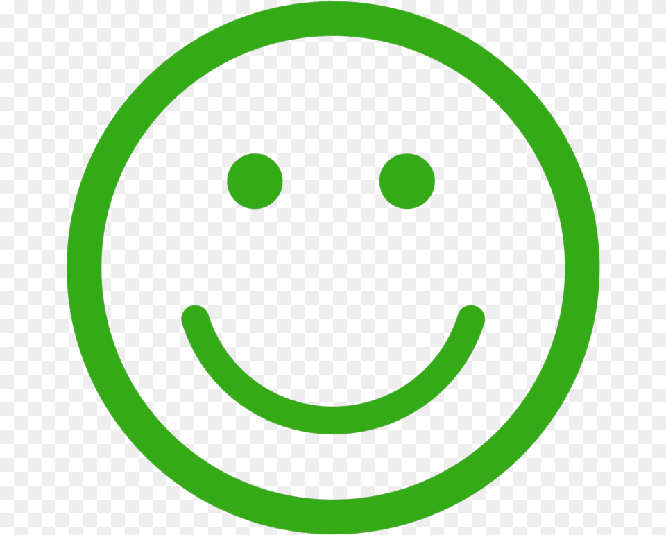 Happy Face, Green Png Image