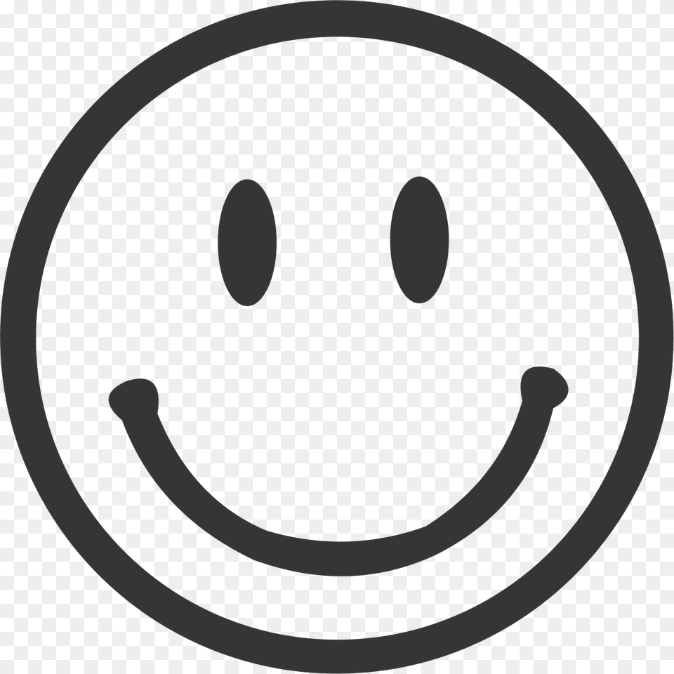 Happy Face Color In Smiley Face, Stencil Free Png