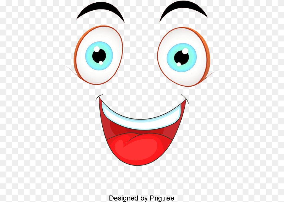 Happy Face Eyes Nose And Mouth Clipart, Art, Graphics Free Png Download
