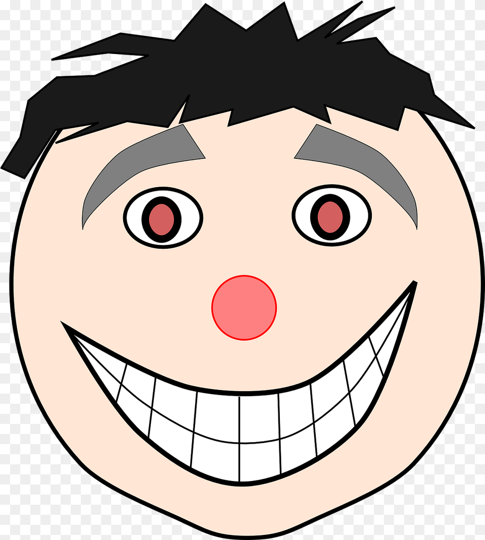 Happy Face Laughing Vector Graphic On Pixabay Happy Face Clipart, Photography, Baby, Person, Head Free Transparent Png