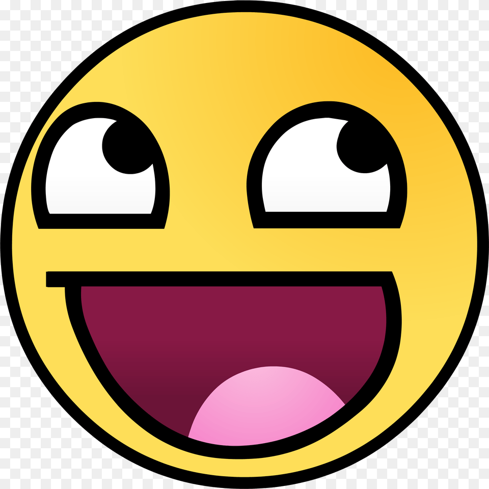 Happy Face Meme Awesome Face, Disk, Logo, Sphere Free Png Download
