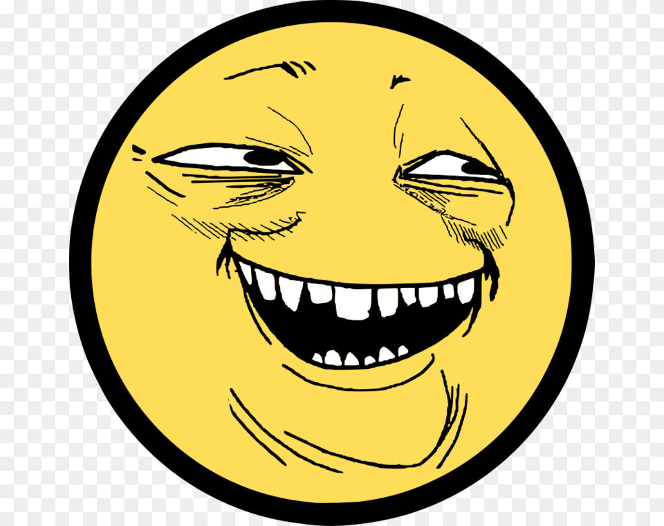 Happy Face Meme Smile Troll, Person, Logo, Head Free Transparent Png