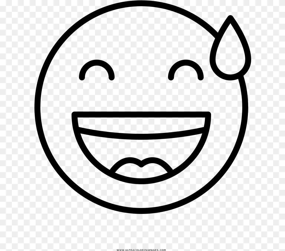 Happy Face To Color, Gray Free Transparent Png