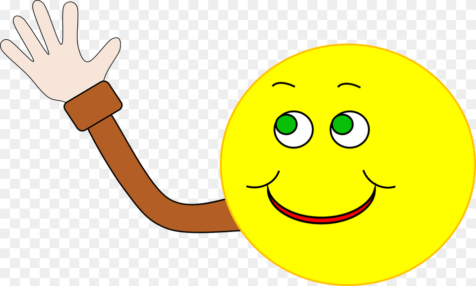 Happy Face Waving Clipart Free Png
