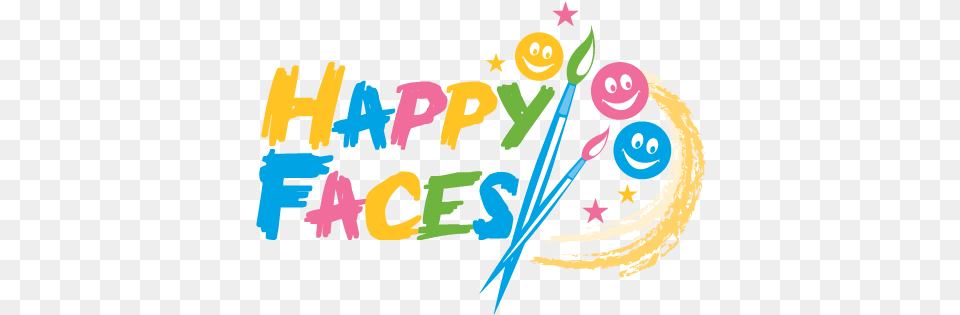 Happy Faces Face Painting Logo, Food, Sweets, People, Person Free Png Download
