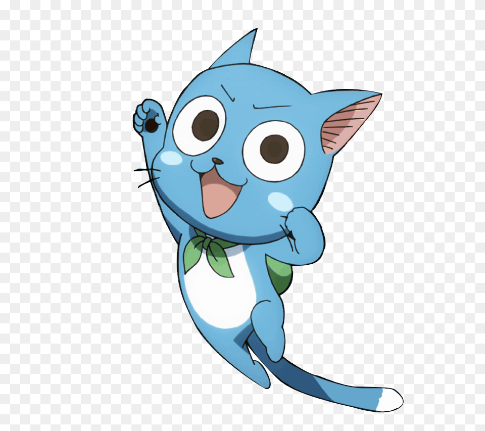 Happy Fairytail Hapoyfairytail Anime Animecat Blue Ligh, Animal, Fish, Sea Life, Shark Png Image
