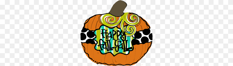 Happy Fall Yall Clip Art Tecstar, Food, Plant, Produce, Pumpkin Free Transparent Png
