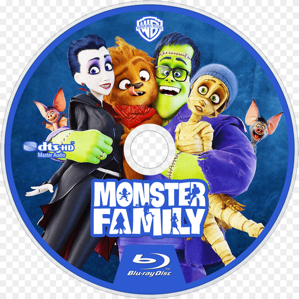 Happy Family Bluray Disc Image Monster Family Blu Ray, Disk, Dvd, Woman, Adult Png