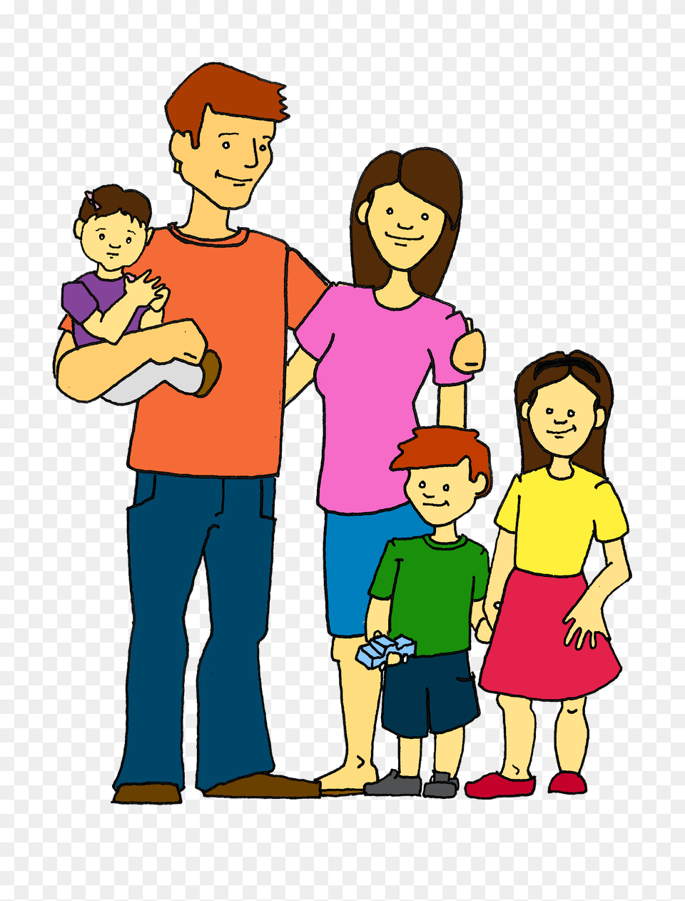 Happy Family Clip Art Happy Family Color, Publication, Book, Comics, Baby Png Image