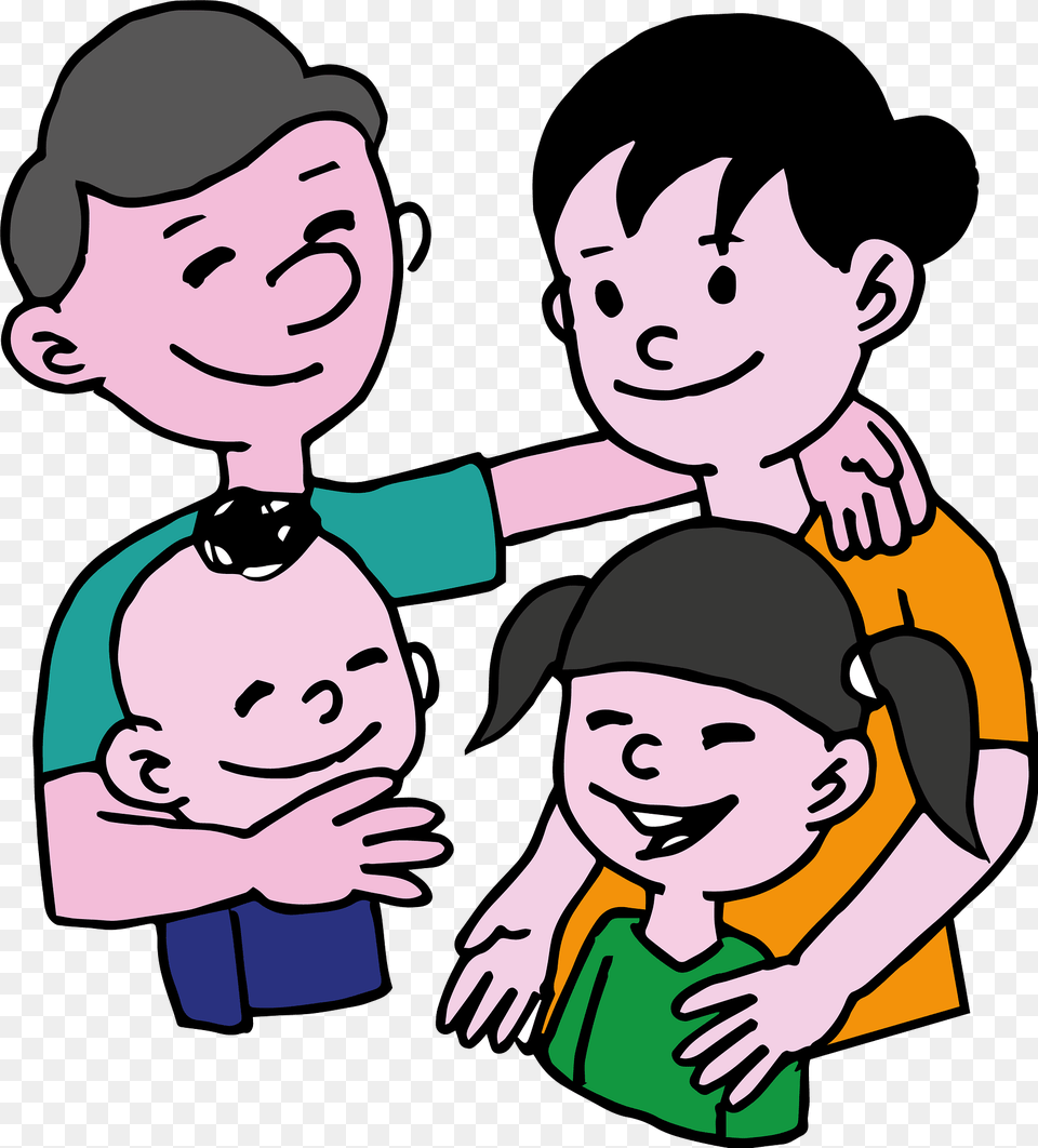 Happy Family Clipart, People, Person, Baby, Face Png