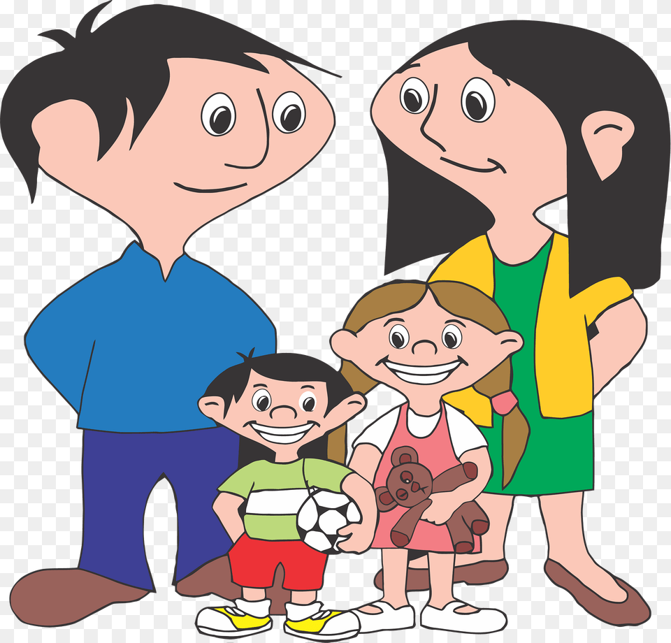 Happy Family Clipart, Book, Publication, Comics, Baby Png