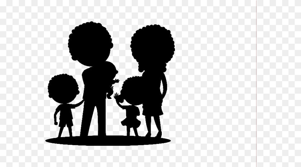 Happy Family Clipart Black And White Clip Art, Silhouette, Baby, Person Free Png